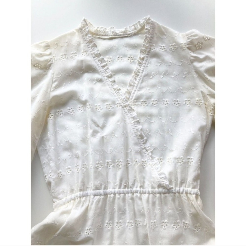 Vintage Cream Dress Size Small - Picture 8 of 16